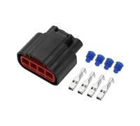 Partuto 4 Pin Fan Blower Motor Resistor Connector Plug No.3U2Z14S411ZEA - Car Female Wire Terminal Connector - for Mercury Plastic Black - 1 Set