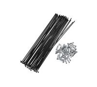 Partuto 40 Pcs Bicycle Steel Spokes 14G Bike Spoke 185mm Length with Nipples Replacement