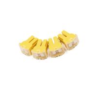 Partuto 4pcs 60A Yellow Plastic Casing Female PAL Cartridge Fuse for Auto Car Vehicle Replacement