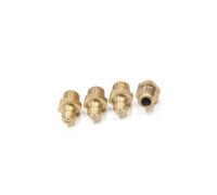 Partuto 4Pcs Brass M8x1mm Thread Straight Grease Zerk Nipple Fitting for Car Replacement
