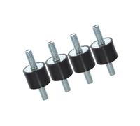 Partuto 4pcs M8 Anti Vibration Rubber Isolator Mount 25x20mm for Car Engines Replacement