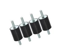 Partuto 4pcs M8 Anti Vibration Rubber Isolator Mount 30x40mm for Car Engines Replacement