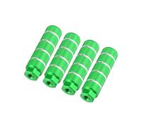 Partuto 4pcs Rear Foot Pegs Footrests Green for BMX Bike Fit 3/8 Inch Axles Replacement