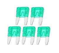 Partuto 5 Pcs Mini 30AMP APM/ATM Universal Car Fuse Blade Style Fuses Short Circuit Protection - Automotive Car Boat Truck SUV RV - Plastic Metal Deep Green