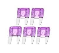 Partuto 5 Pcs Mini 3AMP APM/ATM Universal Car Fuse Blade Style Fuses Short Circuit Protection - Automotive Car Boat Truck SUV RV - Plastic Metal Purple