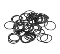 Partuto 50 Pcs 18mm ID x 1.5mm CS Universal Car O Ring Seal Gasket - Car - Faucet Repair Trucks Suvs Trailer Tube Sealing Waterproof - NBR Rubber Black