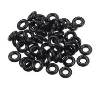 Partuto 50 Pcs 3mm ID x 2mm CS Universal Car O Ring Seal Gasket - Car - Faucet Repair Trucks Suvs Trailer Tube Sealing Waterproof - NBR Rubber Black