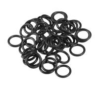 Partuto 50 Pcs 8mm ID x 1.5mm CS Universal Car O Ring Seal Gasket - Car - Faucet Repair Trucks Suvs Trailer Tube Sealing Waterproof - NBR Rubber Black