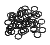 Partuto 50 Pcs 9mm ID x 2mm CS Universal Car O Ring Seal Gasket - Car - Faucet Repair Trucks Suvs Trailer Tube Sealing Waterproof - NBR Rubber Black