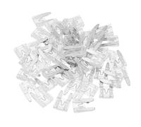 Partuto 50 Pcs Mini 25AMP APM/ATM Universal Car Fuse Blade Style Fuses Short Circuit Protection - Automotive Car Boat Truck SUV RV - Plastic Metal White