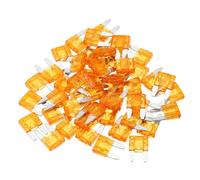 Partuto 50 Pcs Mini 5AMP APM/ATM Universal Car Fuse Blade Style Fuses Short Circuit Protection - Automotive Car Boat Truck SUV RV - Plastic Metal Orange