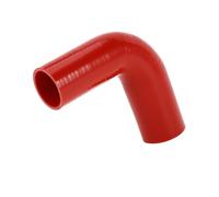 Partuto 51-57mm/2.01"-2.24" ID 150mm/5.91" Length 90° Silicone Elbow Hose 5mm Thickness 4-Ply Reinforced High Temp Turbo Intercooler Intake Pipe Universal Red 1 Pcs