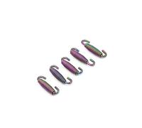 Partuto 5pcs 45mm Stainless Steel Exhaust Pipe Swivel Spring for Motorcycle Replacement