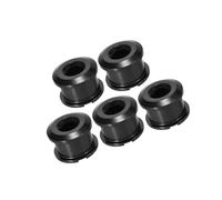 Partuto 5pcs Black Chainring Nuts Road Bike Bicycle Chain Ring Bolts Nuts Replacement