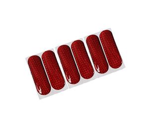 Partuto 6 Pcs Reflective Safety Warning Self-adhesive Tape Sticker for Car Replacement
