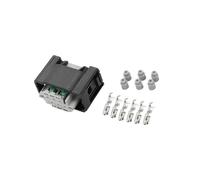 Partuto 6 Pin Car Throttle Connector Plug Kit Compatible for Mercedes-Benz for BMW, Waterproof 0.6mm Series Plastic Black Female Wire Terminal Connector Replacement