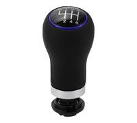 Partuto 6 Speed Manual Gear Shift Knob - Car Stick Shift Knob - for Audi A3 2008-2013 Plastic Faux Leather Black Blue - 1 Pc