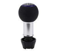 Partuto 6 Speed Manual Gear Shift Knob - Car Stick Shift Knob - for Audi A3 2008-2020 Plastic Faux Leather Black Blue - 1 Pc