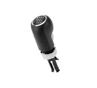 Partuto 6 Speed Manual Gear Shifter Knob for Opel Corsa D | Front Automotive Gearbox Stick Shifter Lever Knob Black Silver Tone Plastic 1 Pcs Replacement