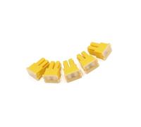 Partuto 60A 32V Female PAL Car Auto Link Slow Blow Fuse Block Yellow 5pcs Replacement