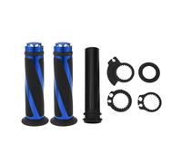 Partuto 7/8" 22mm 15/16" 24mm Motorcycle Hand Grips Cover Kit Aluminum Alloy Rubber Handlebar Cover for Motorcycle Scooter Bicycle ATV Black Blue 1 Set