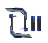 Partuto 7/8" 22mm 15/16" 24mm Motorcycle Hand Grips Cover Kit Non Slip Aluminum Alloy Rubber Handlebar Cover for Motorcycle Scooter Bicycle ATV Blue 1 Set