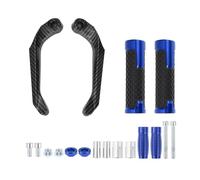 Partuto 7/8" 22mm 15/16" 24mm Motorcycle Hand Grips Cover Kit Non Slip Aluminum Alloy Rubber Handlebar End Grips for Motorcycle Scooter Bicycle ATV Blue 1 Set