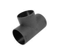 Partuto 75mm Car Heater Warm 3 Way Air Ducting Pipe T Shape Outlet Connector Replacement