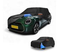 Partuto All-Weather Waterproof Car Cover - UV-Resistant Outdoor Full Exterior Protection for Mini Cooper 2DR 210D-PU Black Blue with Right Side Zipper