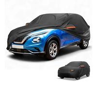 Partuto All-Weather Waterproof Car Cover - UV-Resistant Outdoor Full Exterior Protection for Nissan Juke 2011-2013 Aluminum Film Black with Right Side Zipper