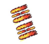 Partuto Automobile Adhesive Fire Flame Decal Sticker Orange Red Yellow Pair Replacement