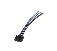 Partuto Blower Motor Resistor Cable Connector for Peugeot 206 Waterproof No.9636618080 Wiring Harness Adapter Black 1 Pcs for Citroen C3 Replacement