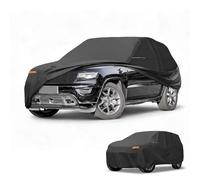 Partuto Car Cover Waterproof All Weather 210D-PU, UV Sun Rain Protection, for Jeep Grand Cherokee, with Left Side Zipper & Mirror Pockets, Black