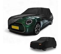 Partuto Car Cover Waterproof All Weather 210D-PU, UV Sun Rain Protection, for Mini Cooper 2DR, with Left Side Zipper & Mirror Pockets, Black