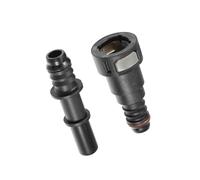 Partuto Car Fuel Line Hose Quick Release Connector Kit Straight 1/2" 12.61mm SAE to 1/2" 12mm Disconnect Hose Plastic Gray Replacement