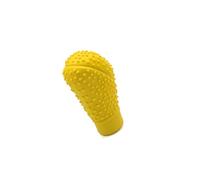 Partuto Car Yellow Silicone Oval Nonslip Gear Shift Knob Cover Lever Shifter Stick Glove Replacement