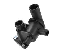 Partuto Engine Coolant Thermostat Housing No.2565002501 - for Kia, for Hyundai Metal Plastic Black - 1 Pcs