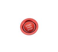 Partuto Engine Start Stop Button Cover Kit One Click Push Start Button Trim Sticker for Land Rover Discovery for Range Rover Sport Aluminum Alloy Red Replacement