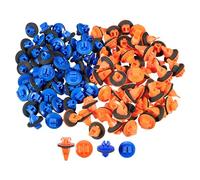 Partuto Fender Flare Clips No.7549535010/7539735010 - Car Inner Bumper Door Fender Fastener Rivet Kit - for Toyota 4Runner 2003-2023 Plastic Blue - 50 Set
