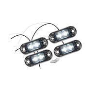 Partuto Front Rear Side Marker Light 2 LED for Truck Camper White (Set of 4) Replacement