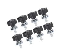 Partuto Hardtop Bolts Removal Fastener Kit - for Jeep Wrangler YJ TJ JK JL Unlimited Sahara Metal Rubber Black Silver Tone - 1 Set