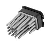 Partuto HVAC Blower Motor Resistor No.90566802 Heater Blower Resistor for Opel for Omega B 1994-2003 Metal ABS Black