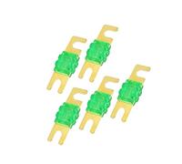 Partuto Mini ANL Fuses 30A / Audio CD Fuse for Car / 5 Pcs Gold Tone Green Replacement