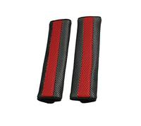 Partuto Motor Detachable Fastener Red Black Seatbelt Cover Pad Pair Replacement