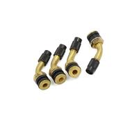 Partuto Motorcycle ATV Brass Bent Angled Tubeless Tyre Tire Valve Stem 4pcs Replacement
