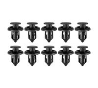 Partuto Push Type Retainer Clips No.91503SZ3003 - Car Inner Bumper Door Fender Fastener Rivet Kit - for Honda Accord 1997-2011 Plastic Black - 10 Pcs
