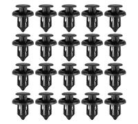 Partuto Push Type Retainer Clips No.91503SZ3003 - Car Inner Bumper Door Fender Fastener Rivet Kit - for Honda Accord 1997-2011 Plastic Black - 20 Pcs