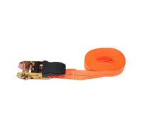 Partuto Ratchet Tie Down Straps Heavy Duty Tensioning Straps for Motorcycle, Car, Trailer, Home, Multicolor Orange 7M x 26mm Maximum Safe Load of 1764lbs