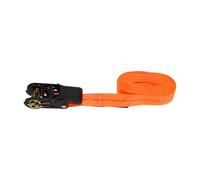 Partuto Ratchet Tie Down Straps Heavy Duty Tensioning Straps for Motorcycle, Car, Trailer, Home, Trailer Black Orange 8M x 26mm Maximum Safe Load of 1764lbs