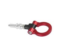 Partuto Red Aluminum Alloy Front Bumper Towing Eye Tow Hook for Car Auto Replacement